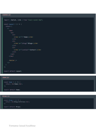 Formateur Jaouad Assabbour
 
