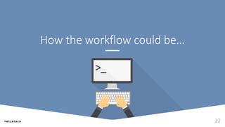 How the workflow could be…
>_
22
 