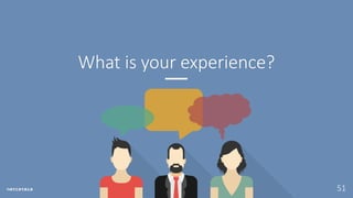 51
What is your experience?
 