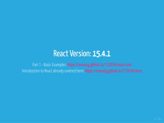React Example + Bootstrap | PPT