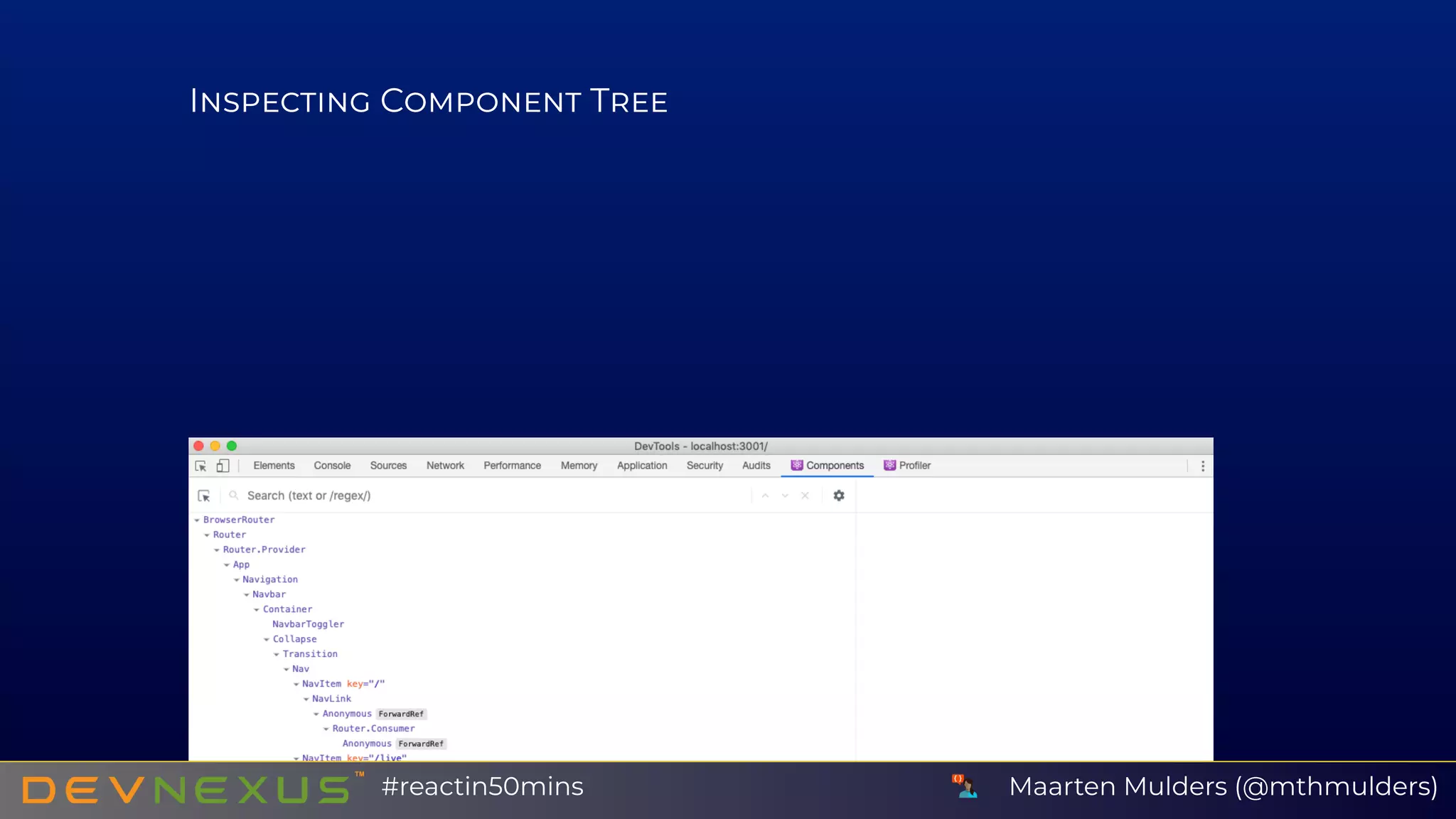 I C T
Maarten Mulders (@mthmulders)#reactin50mins
 