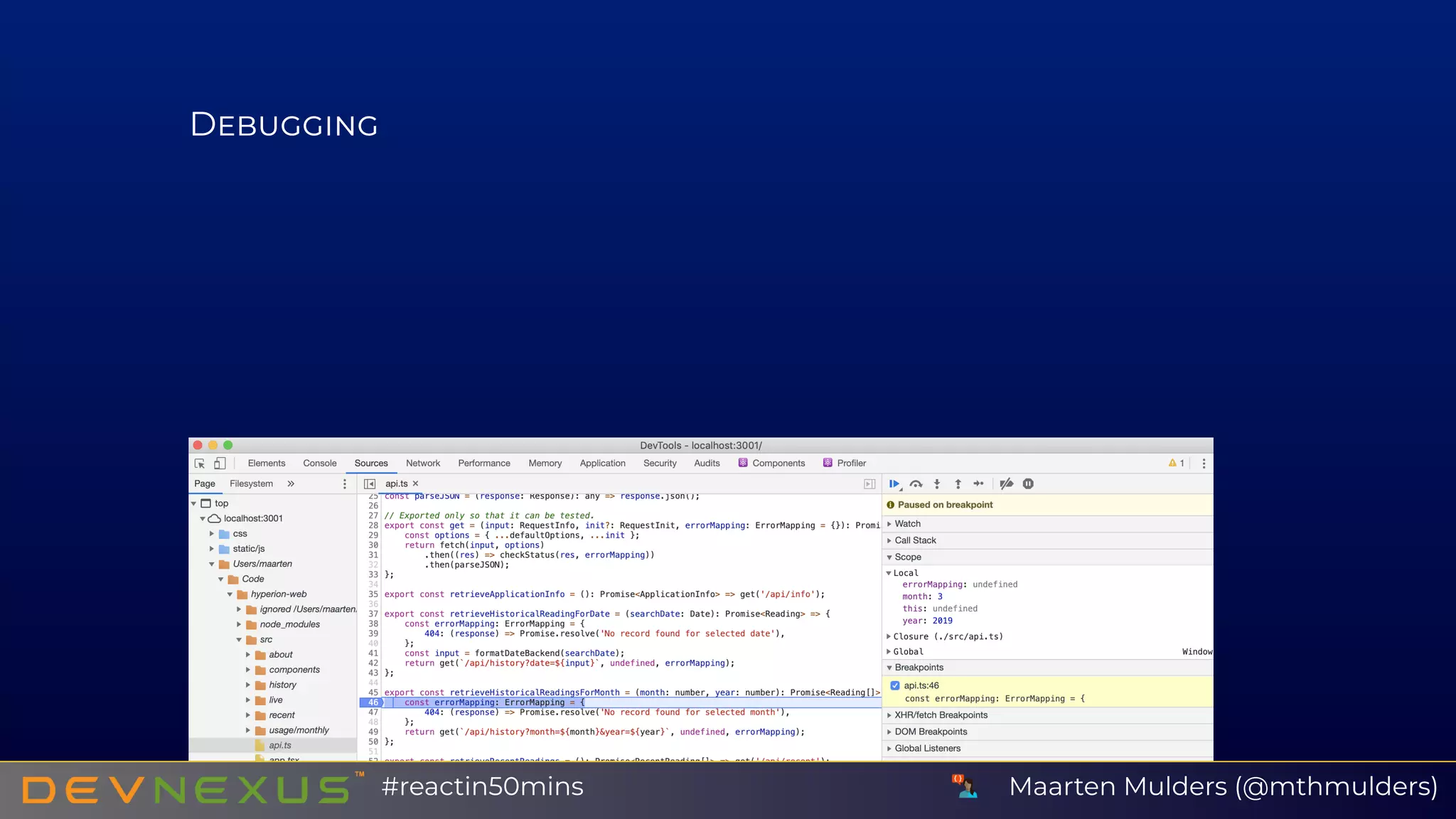 D
Maarten Mulders (@mthmulders)#reactin50mins
 