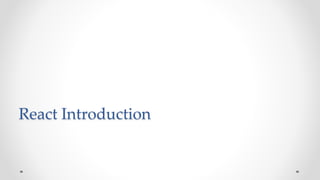 React introduction | PPT