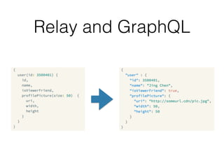 Relay and GraphQL
 