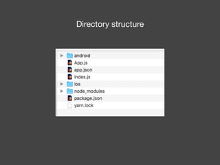 Directory structure
 