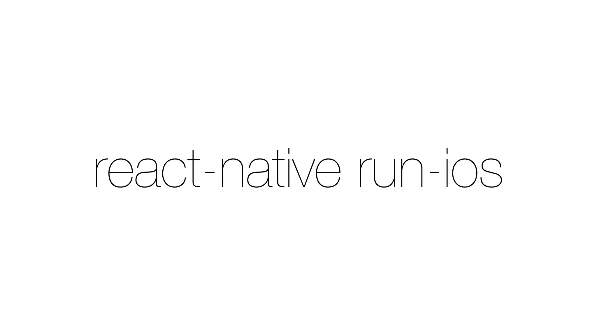 react-native run-ios