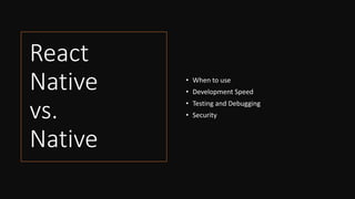 Introduction to React native | PPTX