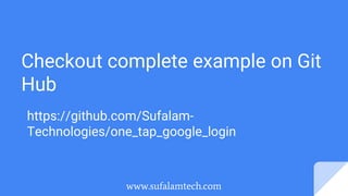How to implement Google One Tap Login in Reactjs? | PPTX