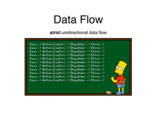 Data Flow
strict unidirectional data ﬂow
 