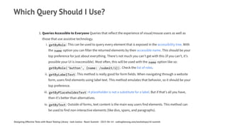 Designing Effective Tests with React Testing Library - React Summit ...