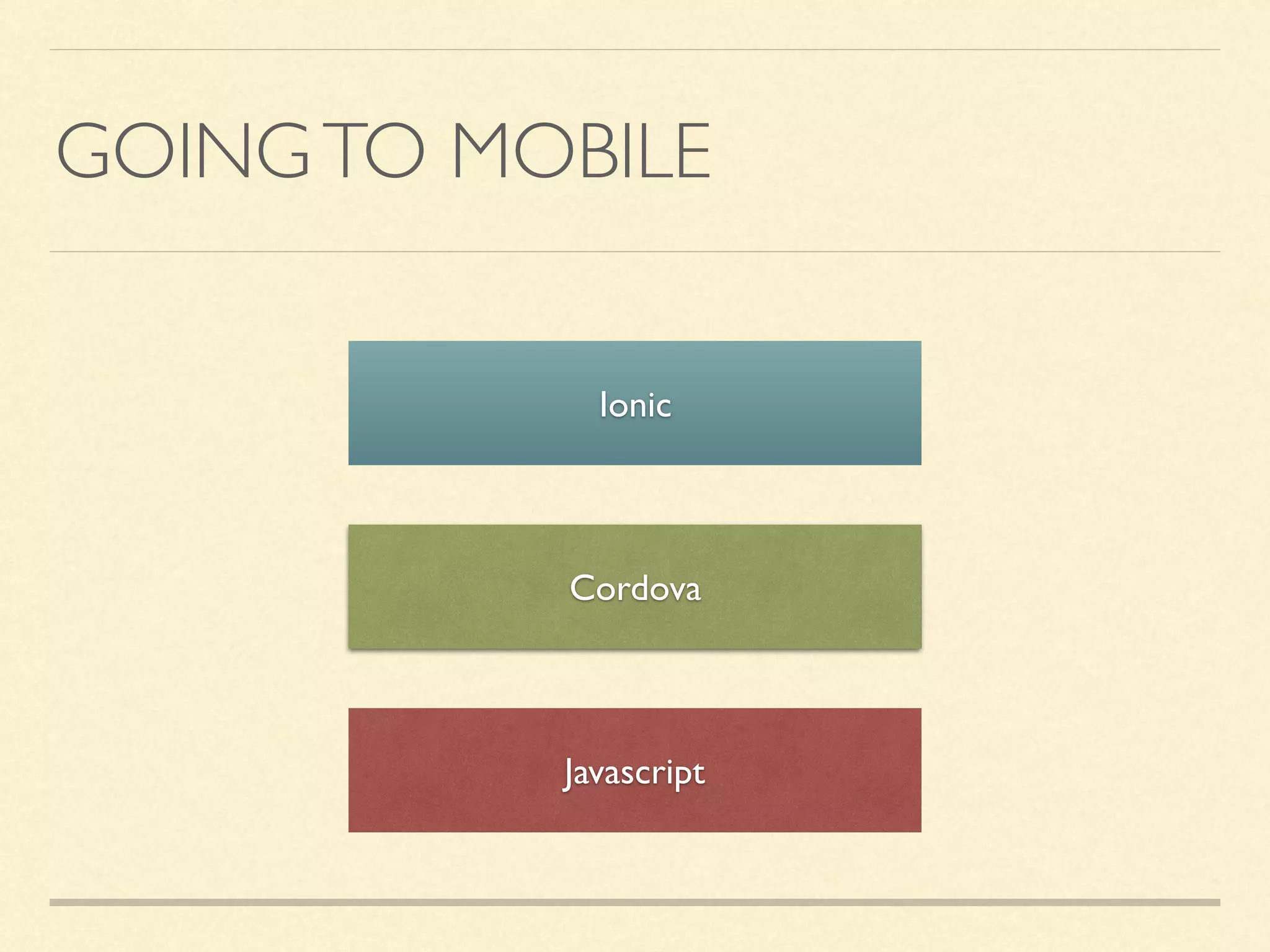 GOINGTO MOBILE Javascript Cordova Ionic 