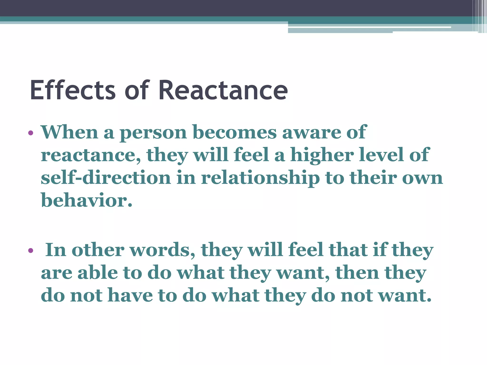 Reactance theory blockbuster project | PPTX | Family and Relationships