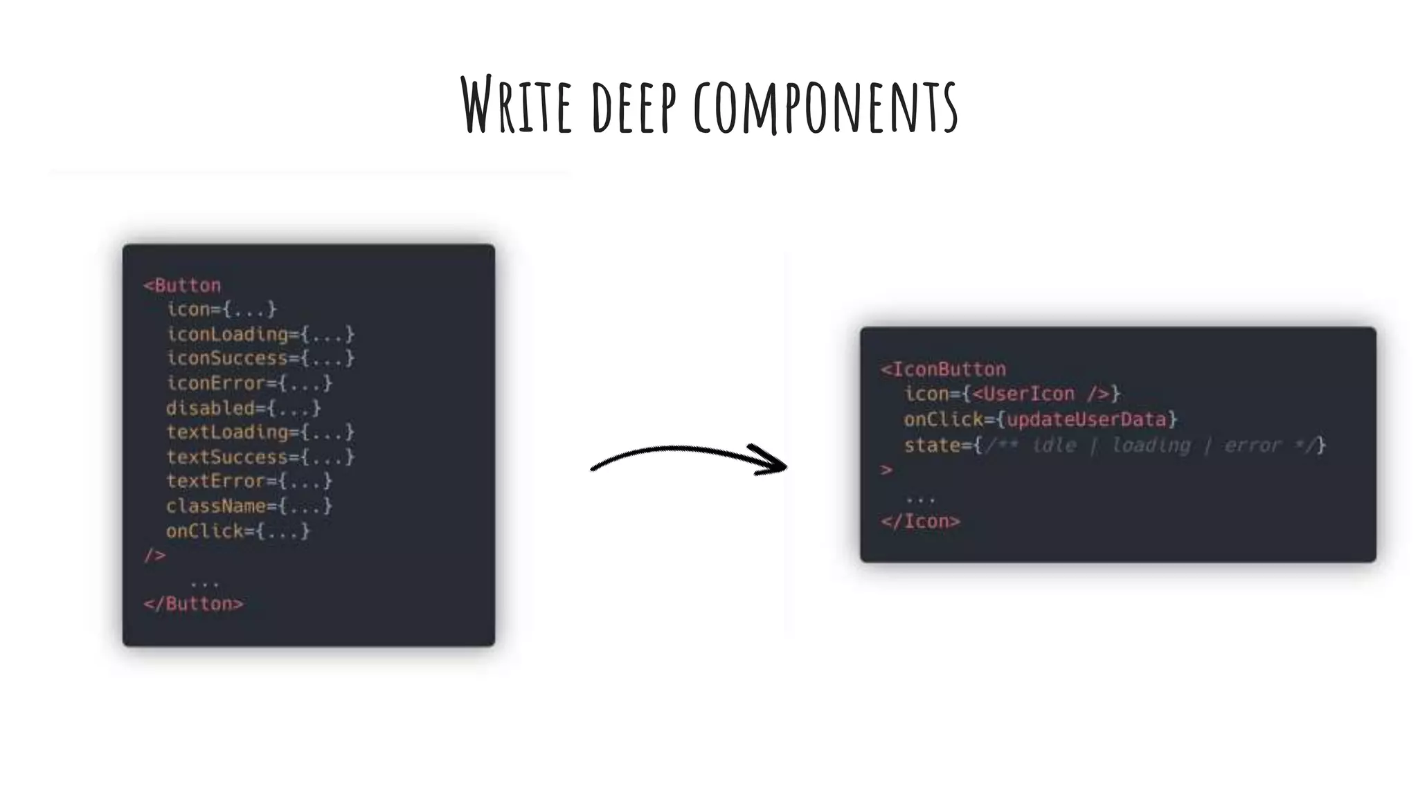 Write deep components
