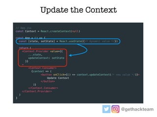 Handling Large-Scale State-Management with React Context and Hooks | PDF