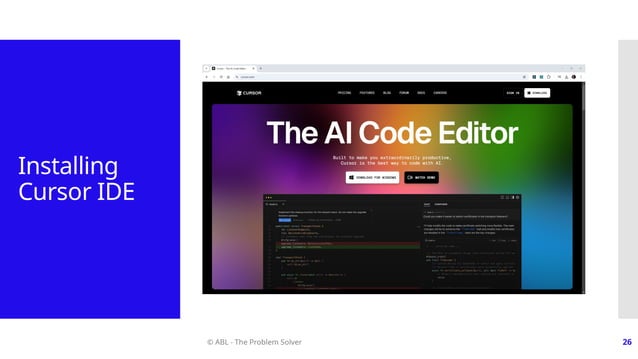 Production-ready Next.js App with Cursor AI | PPT
