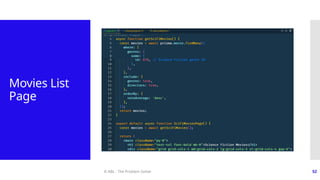 © ABL - The Problem Solver 52
Movies List
Page
 