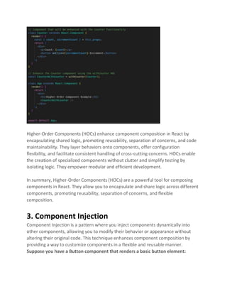 React Development | Advanced Component Composition Patterns | PDF