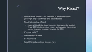 React Django Presentation | PPTX