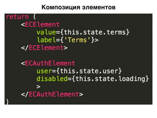 Композиция элементов
 