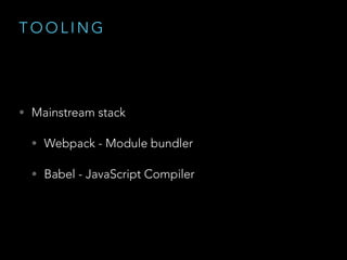 E S 6 O R N O T E S 6
const makeCellTitle = (props) => {
const { title, description } = props
return `${title}: ${description}`
}
var title = 'Hello World'
var description = 'A classic programmer thing'
makeCellTitle({ title, description })
> Hello World: A classic programmer thing
 