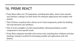 25 Best React Frameworks For Development | PPTX