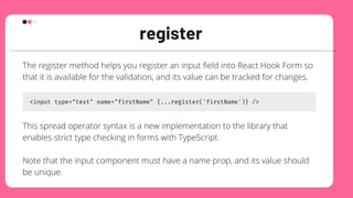 React Hook Form | PDF