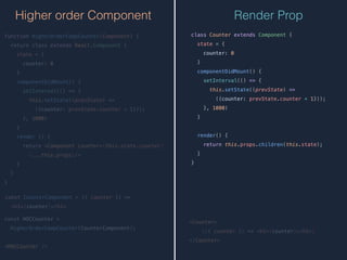 Higher Order Components and Render Props | PDF