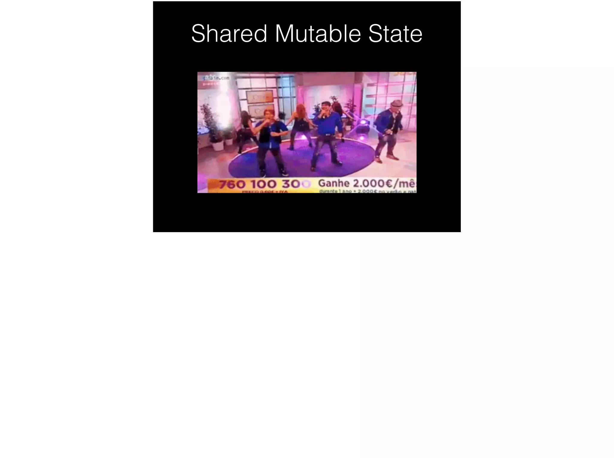 Shared Mutable State
 