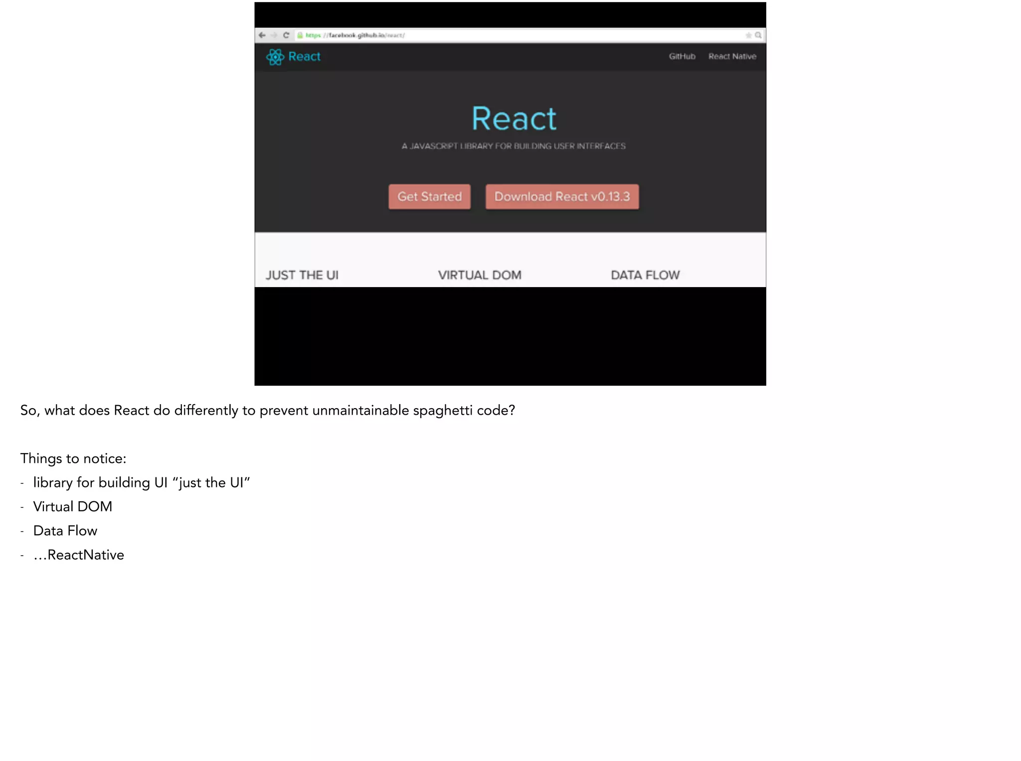 REACT
 