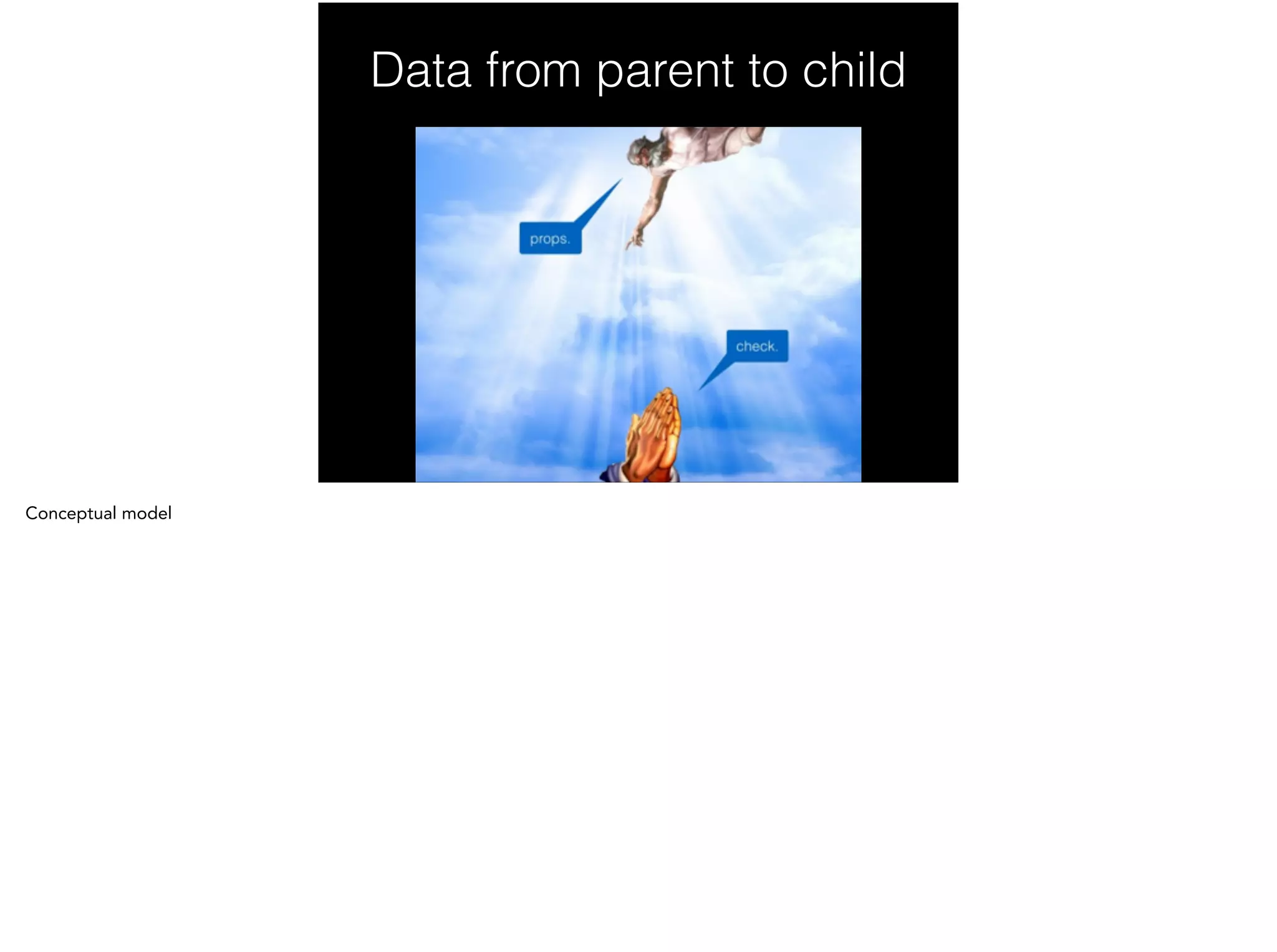 Data from parent to child
 