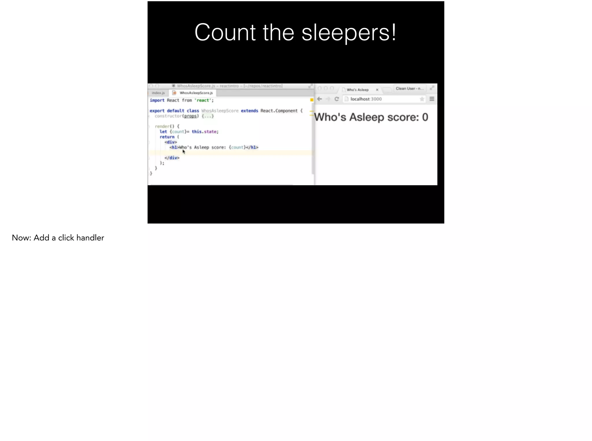 Count the sleepers!
 