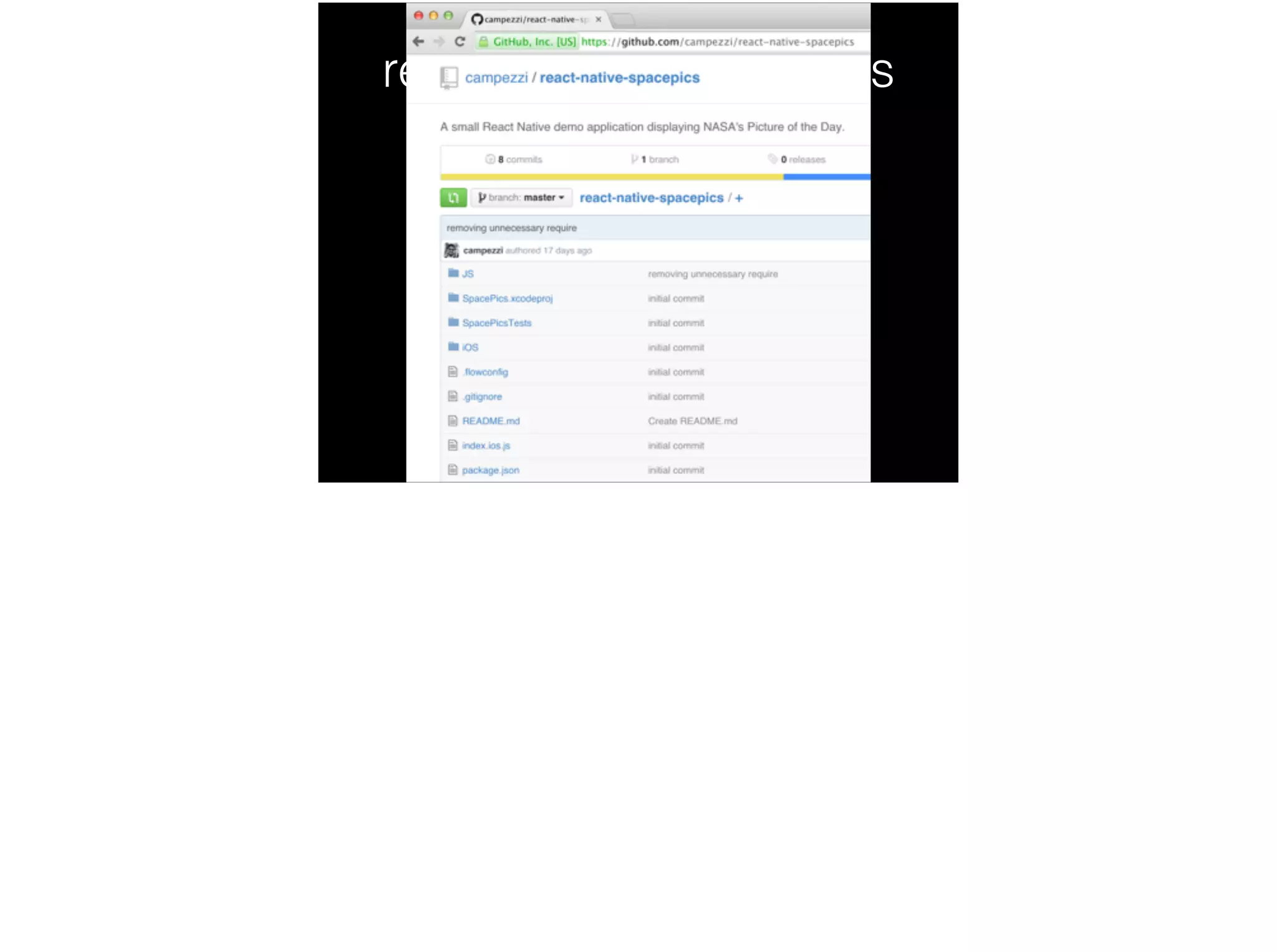 react-native-spacepics
 