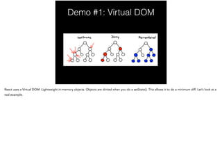 Demo #1: Virtual DOM
 