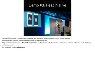 Demo #3: ReactNative
 