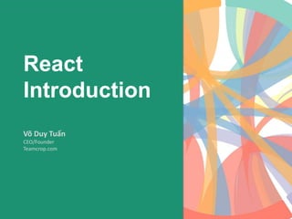 React introduction | PPT
