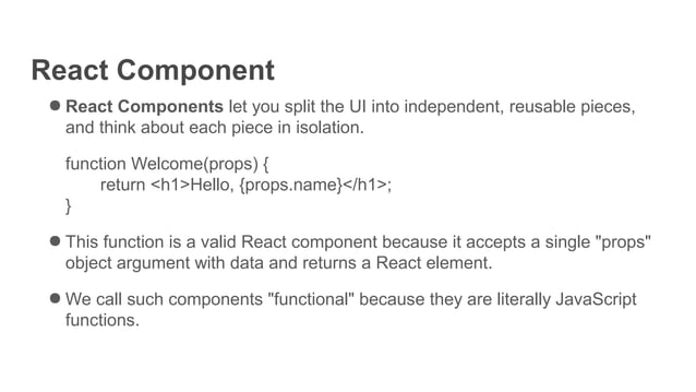 Introduction to ReactJS | ODP