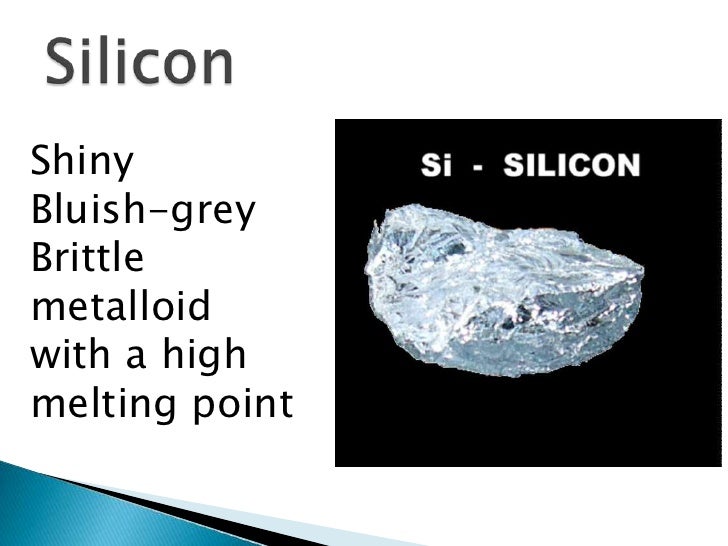 Is silicon a metal or nonmetal?