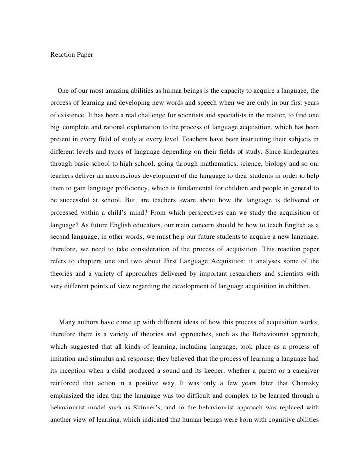 response essay to an article