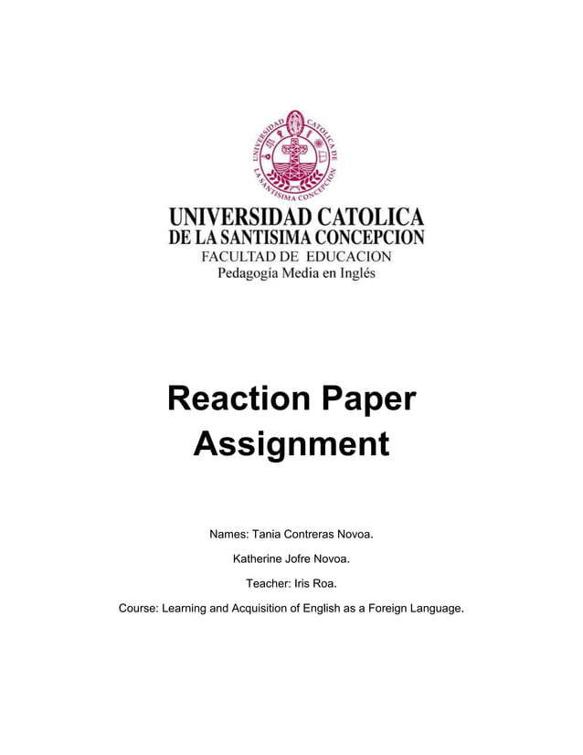 Reaction paper PDF