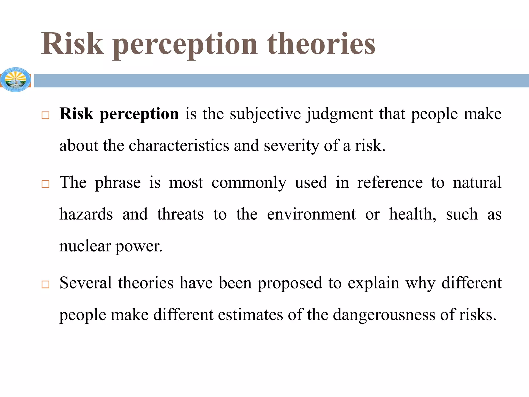 reaction paper ppt on risk perception.ppt