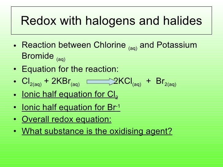 Reactions Of The Halogens 2