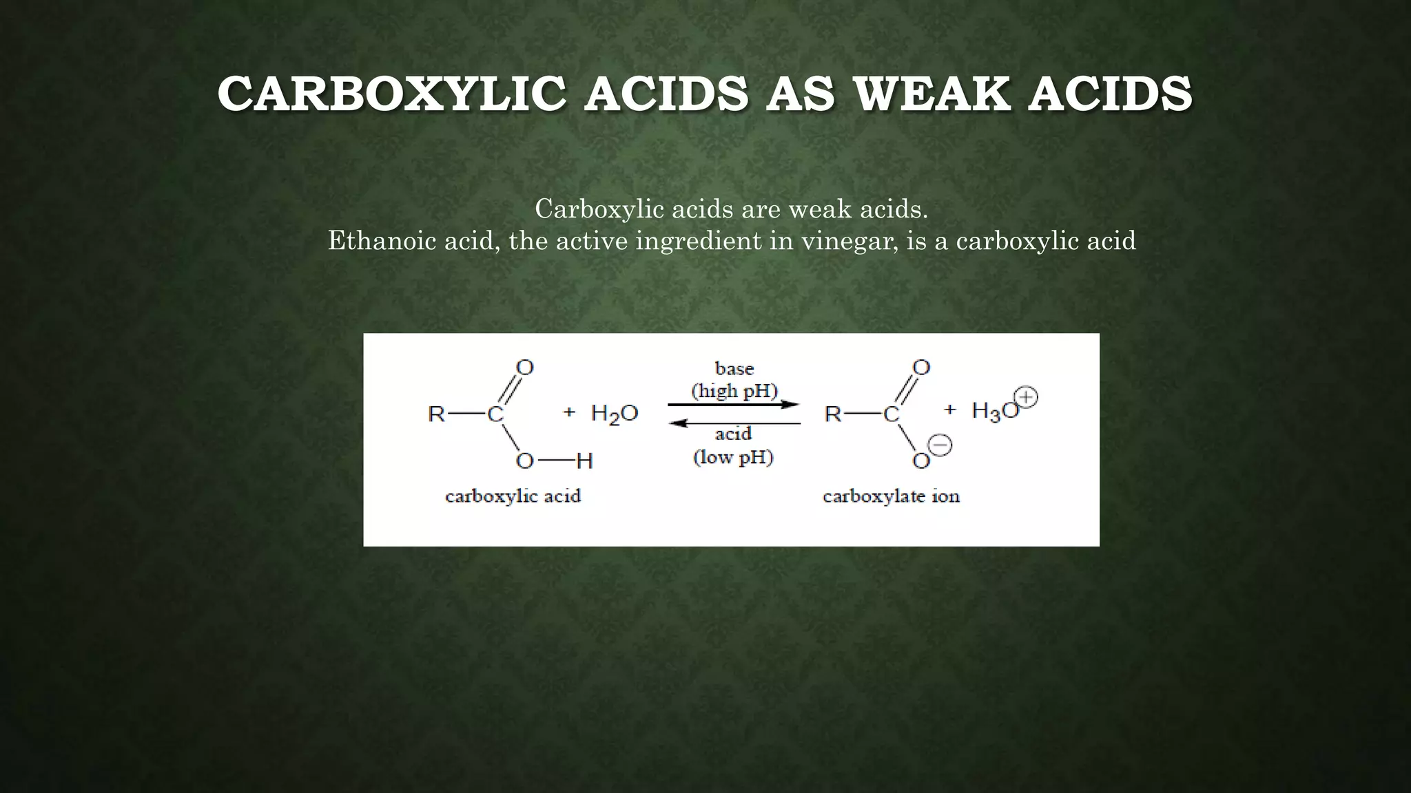 Reactions of carboxylic acids | PPTX