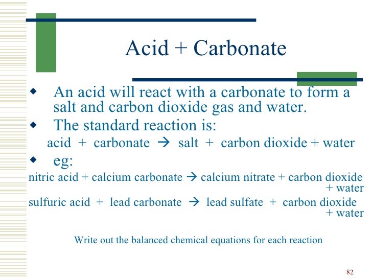 reaction types sodium bicarbonate and sulfuric acid react to form sodium sulfate water and carbon dioxide