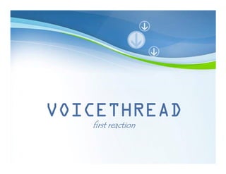 VOICETHREAD
     first reaction


   Powerpoint Templates
 