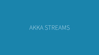 AKKA STREAMS
 
