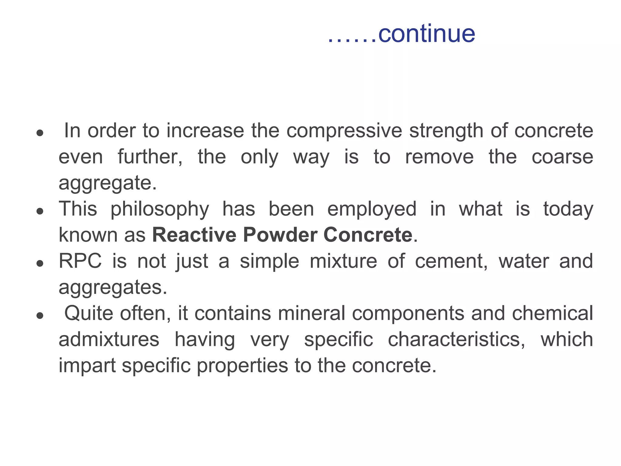 Reactive powder-concrete | PPTX