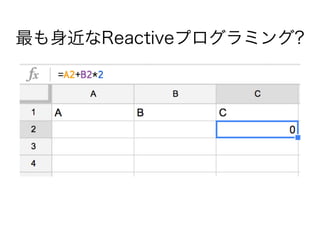 最も身近なReactiveプログラミング?
 
