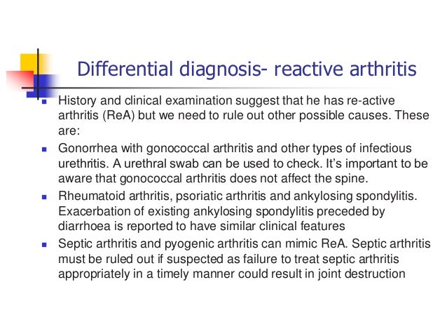 Reactive arthritis