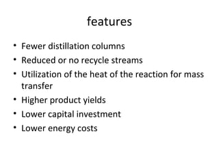Reactive distillation | PPT