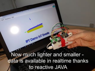 55
Now much lighter and smaller -
data is available in realtime thanks
to reactive JAVA
 